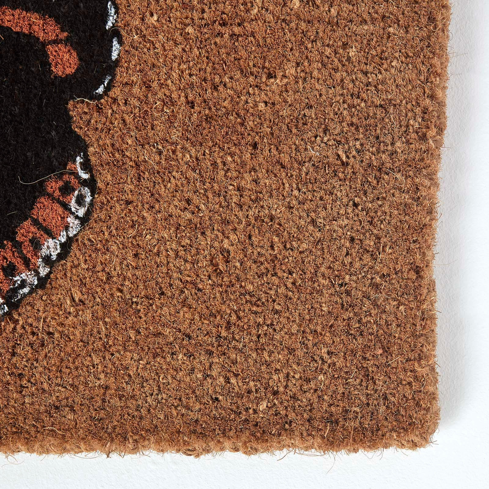 FUSSMATTE Schmetterling, Kokos 45/75 cm - Naturfarben, Naturmaterialien (45/75cm) - Homescapes