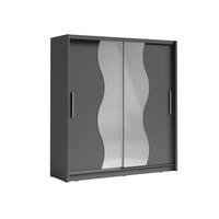 KLEIDERSCHRANK Graphit 204/215/62 - Graphitfarben, Holzwerkstoff (204/215/62cm) - RAUMHIRSCH FURNITURE