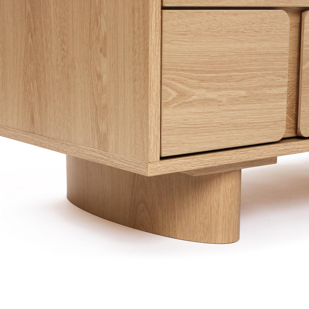 TV Lowboard, Holzwerkstoff | B160 x T39 x H45 cm - Eichefarben, Holzwerkstoff (160/45/39cm) - Hometopia