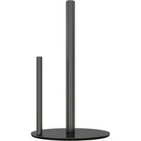 KÜCHENROLLENHALTER Edelstahl Schwarz 17 x 17 x 30 cm - Schwarz, Metall (17/7.6/30cm)