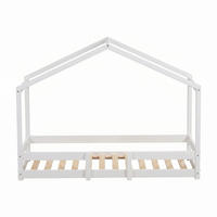 HAUSBETT INDIANA mit Lattenrost / Kinderbett 90x190 - Weiß - Weiß, Holz (90/190cm) - Weber Industries
