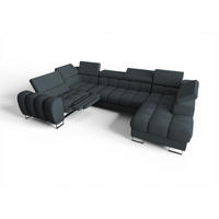 WOHNLANDSCHAFT Bastien Relax - Anthrazit, Holzwerkstoff/Textil (350/95/198cm) - Fun Möbel