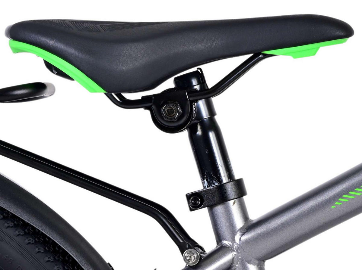 KINDERFAHRRAD Cross - Jungen - Rücktritt + Handbremse - 24 Zoll - Grau - Grau, Metall (70cm) - TPFSports