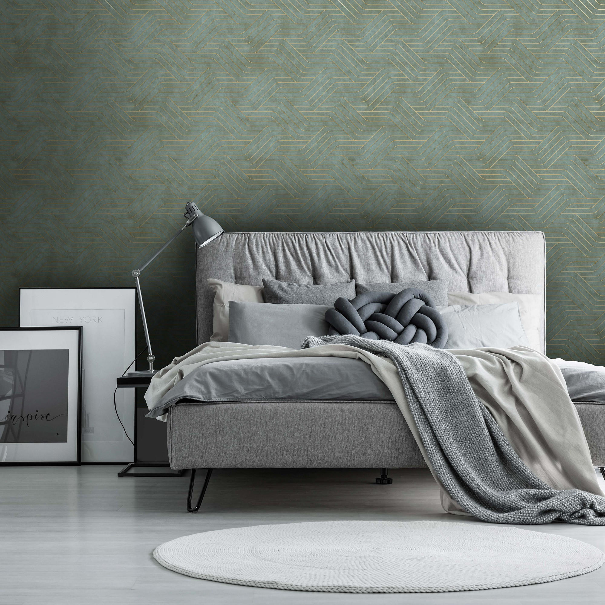 VLIESTAPETE - Danea Jade/Gold - Blau, Papier/Kunststoff (53/1000cm) - Superfresco Easy