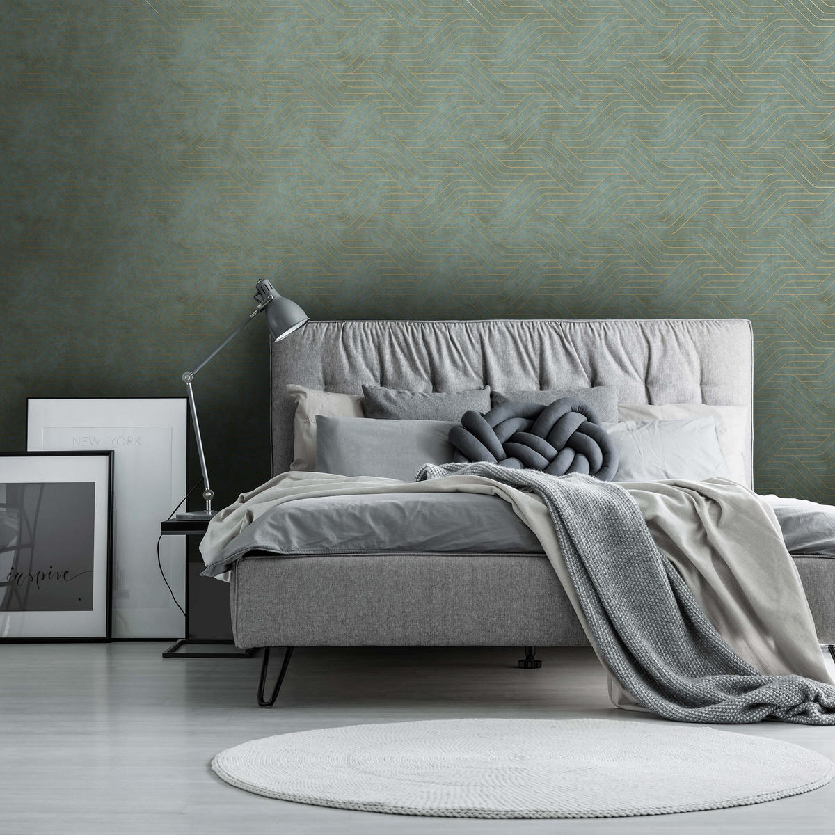 VLIESTAPETE - Danea Jade/Gold - Blau, Papier/Kunststoff (53/1000cm) - Superfresco Easy