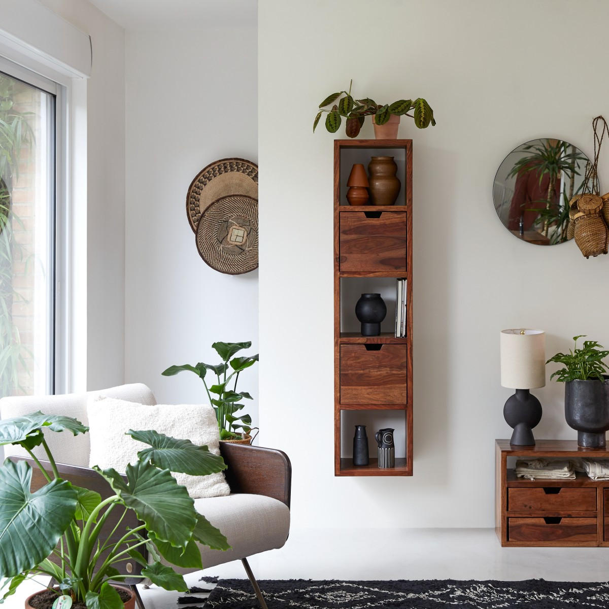 BÜCHERREGAL Kwarto Braun aus Palisander - Braun, Holz (35/150/30cm) - Tikamoon