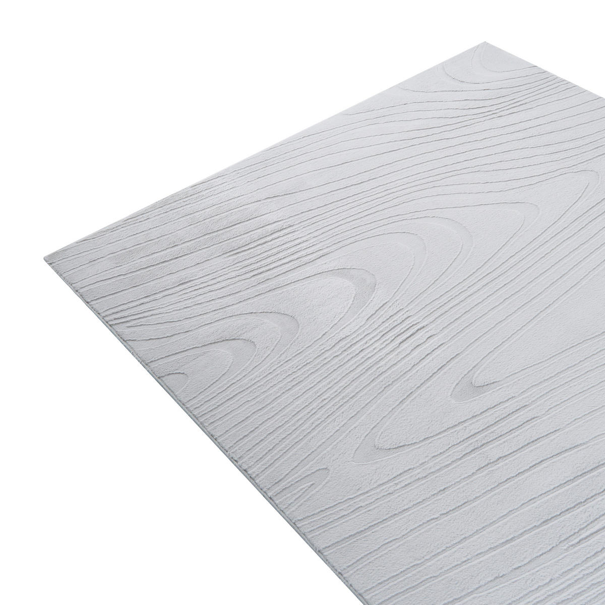 KUNSTFELLTEPPICH Hellgrau 160/160 cm Ontake - Hellgrau/Grau, Kunststoff (160/160cm) - Beliani