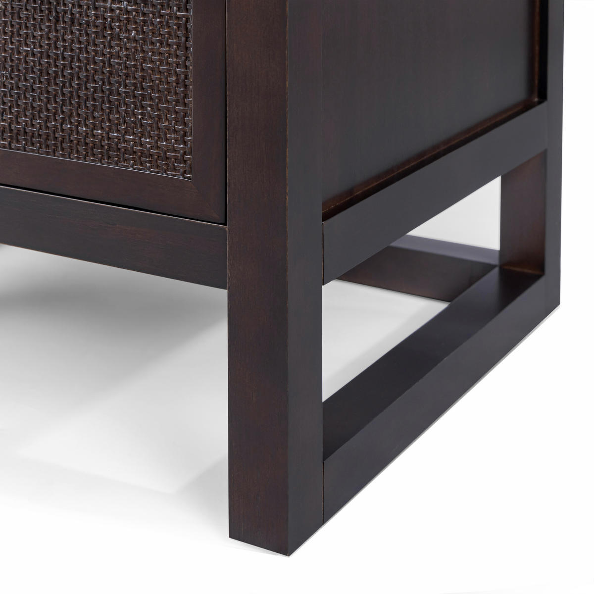 NACHTTISCH, 2 tiefe Schubladen, 51cm, Braun - Braun, Holz (51/61/41cm) - Teamson Home