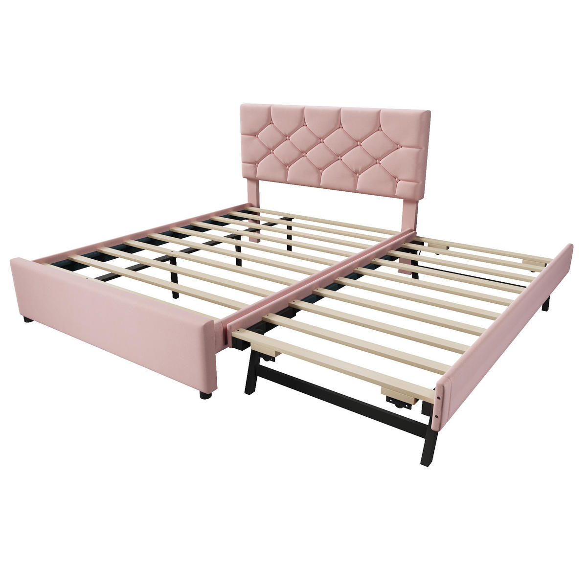 POLSTERBETT PANG-8R4W2N 140/200 cm Rosa - Rosa, Textil - PANGIVO