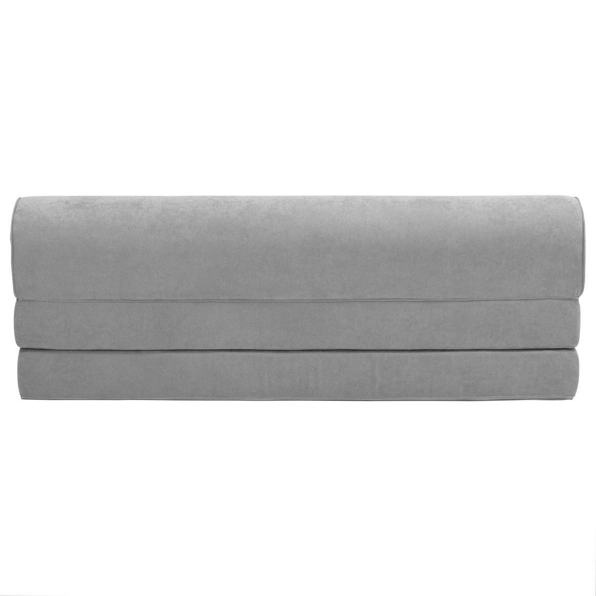 FALTSOFA Katusha Flachgewebe hellgrau - Hellgrau, Kunststoff (80/57/160cm) - 58aufmkessel