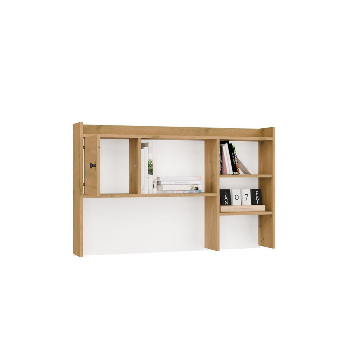 REGAL-SCHREIBTISCH Artisan Eiche 114/70/18 - Eiche Artisan, Holzwerkstoff (18/114/70cm) - RAUMHIRSCH FURNITURE