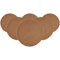 PLATZMATTEN Tavolo Braun ø 35 cm 6er Set - Braun, Textil (35cm) - Ritzenhoff Breker