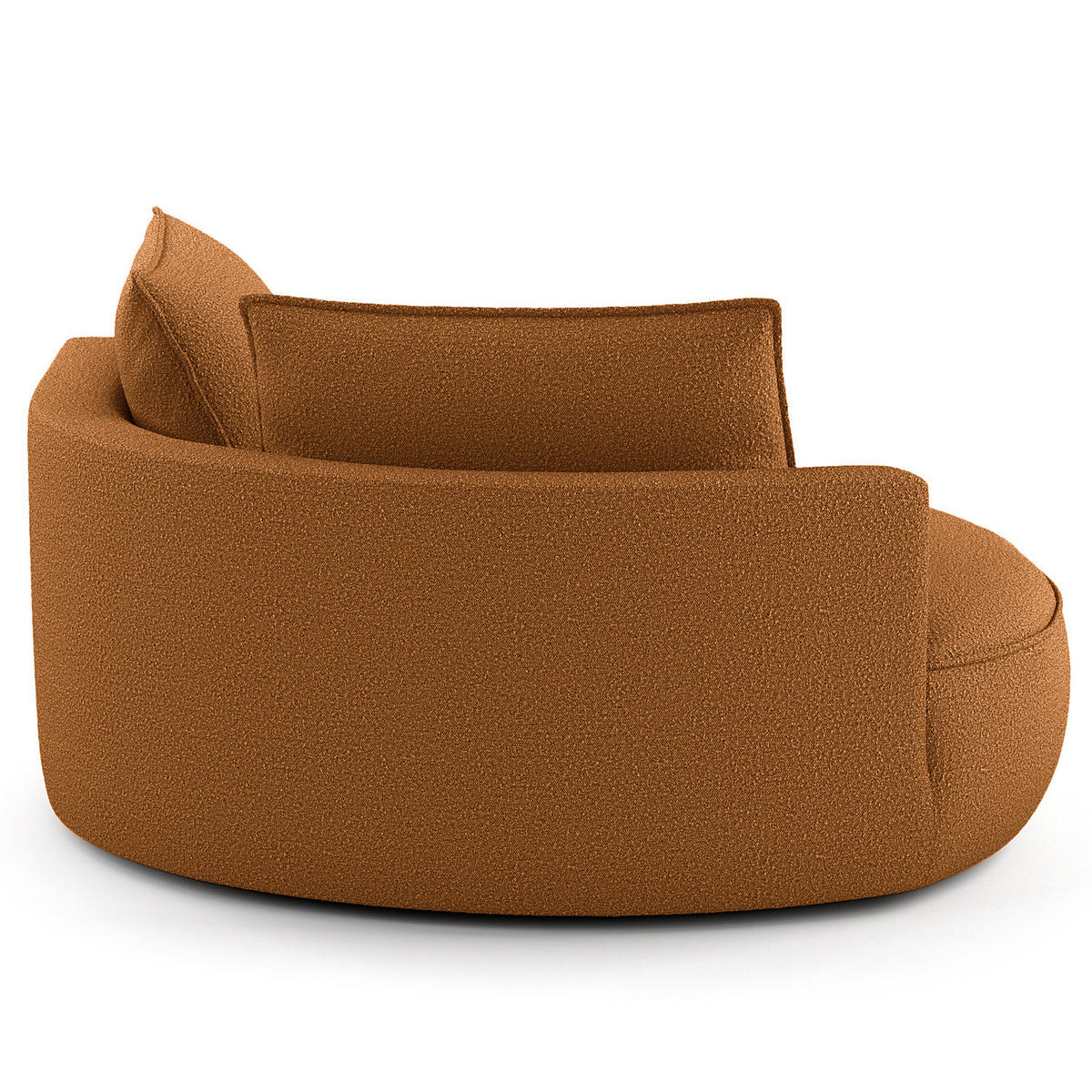 OTTOMANE - modular - Beige/Schwarz, Kunststoff/Textil (126/82/154cm) - home24