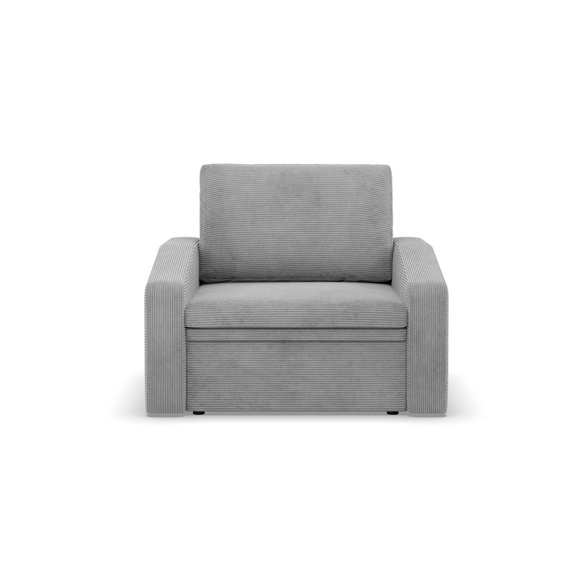 LOUNGESESSEL ORBIT, 80 CM, Cord - Grau - Grau, Textil (108/80/87cm)