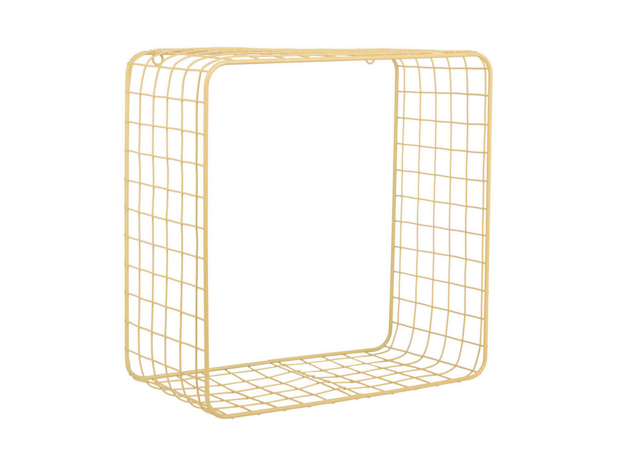 WANDREGAL Reja 35/15/35 cm - Gelb, Metall (15/35/35cm) - Present Time