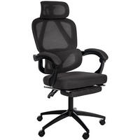 CHEFSESSEL Stoff Schwarz - Schwarz, Kunststoff/Textil (61/135/69cm) - CLP