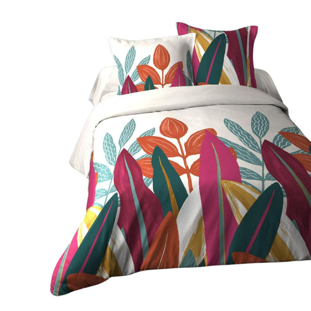 BETTWÄSCHE-SET Baumwolle Malgache 240/220 cm - Multicolor, Naturmaterialien (220/240cm)