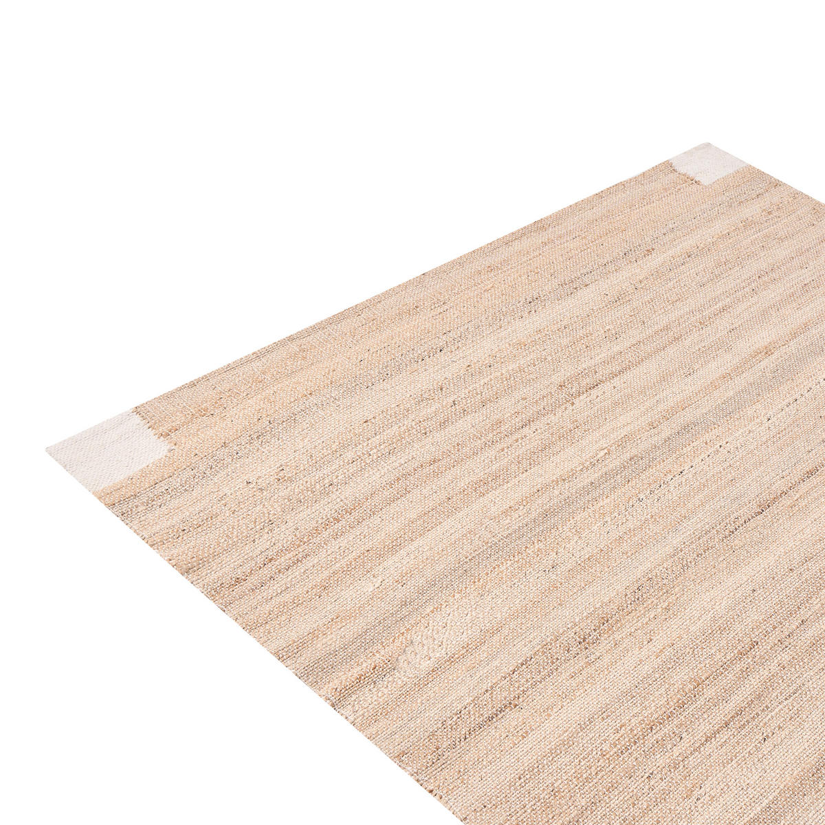 KOBEREC Světle béžový 160/230 cm Juta Amravati - béžová, textil (160/230cm) - Beliani