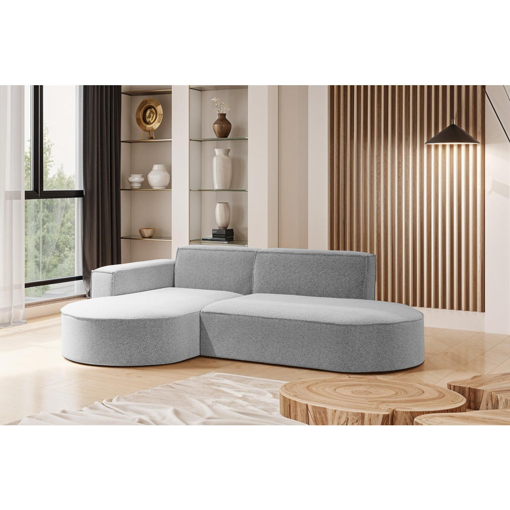 Thumbnail - Kaiser Möbel Ecksofa, Hellgrau, Textil, einzeln stellbar, L-Form,L-Form, 236x165 cm, Wohnzimmer, Sofas & Couches, Wohnla...