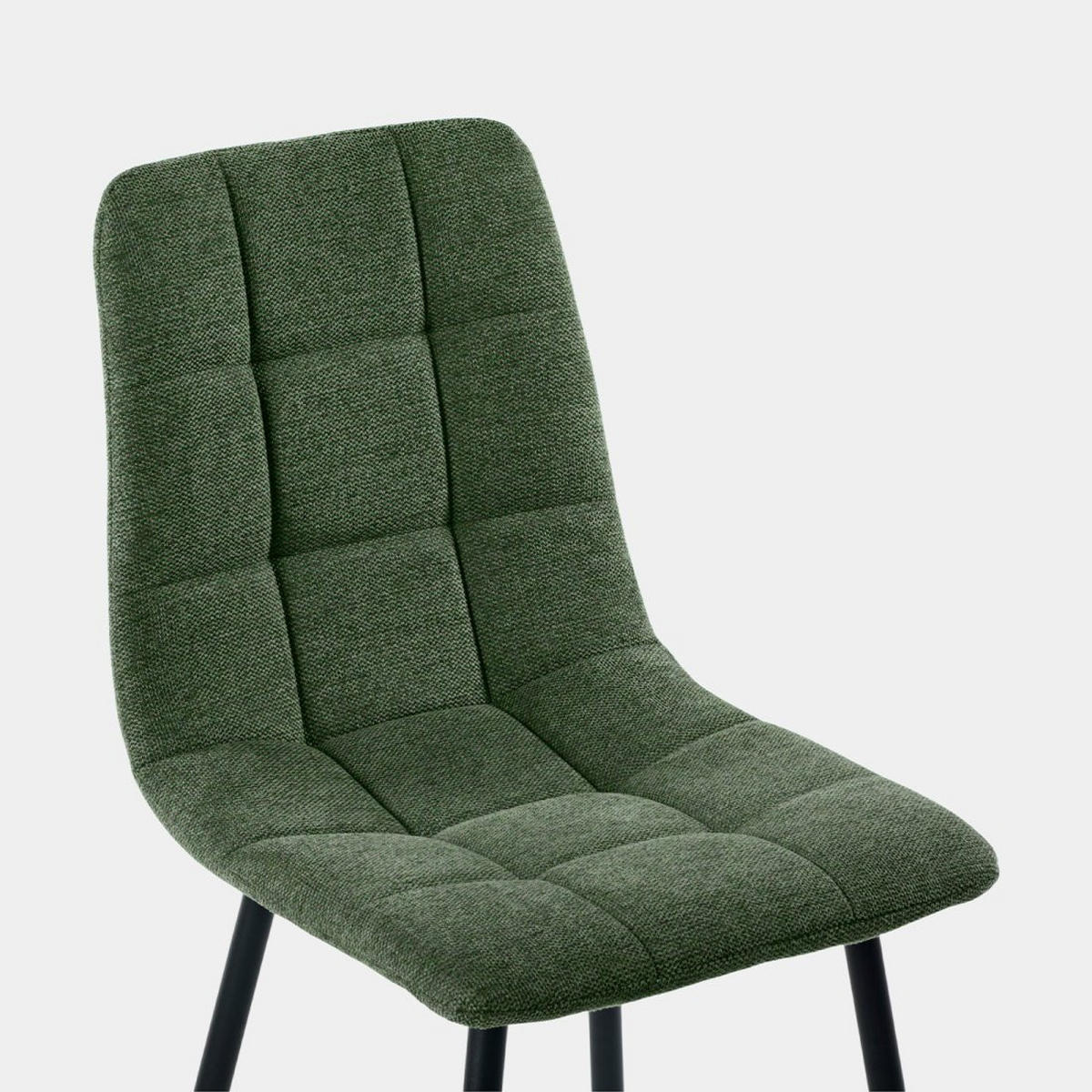 ESSZIMMERSTUHL Ailan Grün 43 cm x 88 cm 4er-Set - Grün, Textil (43/88/56cm) - Klast Home