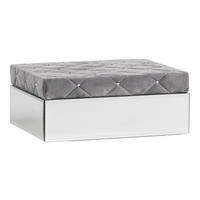 SCHMUCKKÄSTCHEN Pedrera 2 - Hellgrau, Holzwerkstoff (25/9.5/19cm) - home&you