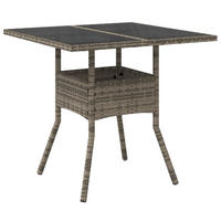 GARTENTISCH Tischwald 80/75/80 cm - Grau, Naturmaterialien (80/80/75cm) - ZMH