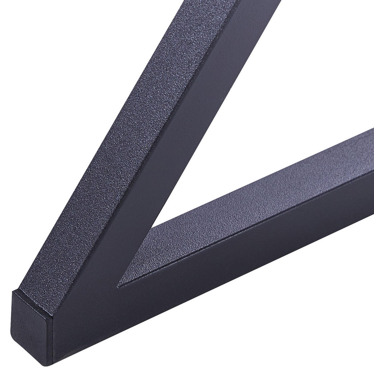 SCHREIBTISCH dunkler Holzfarbton/schwarz 120/54/79 cm Noxon - Dunkelgrau, Holzwerkstoff (54/120/79cm) - Beliani