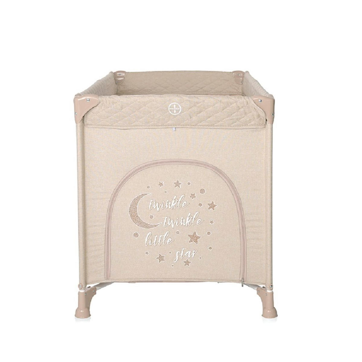 BABYREISEBETT Laufstall Noemi hellbraun eine Ebene, seitliche Öffnung, Matratze - Braun, Kunststoff (60/120cm) - Lorelli