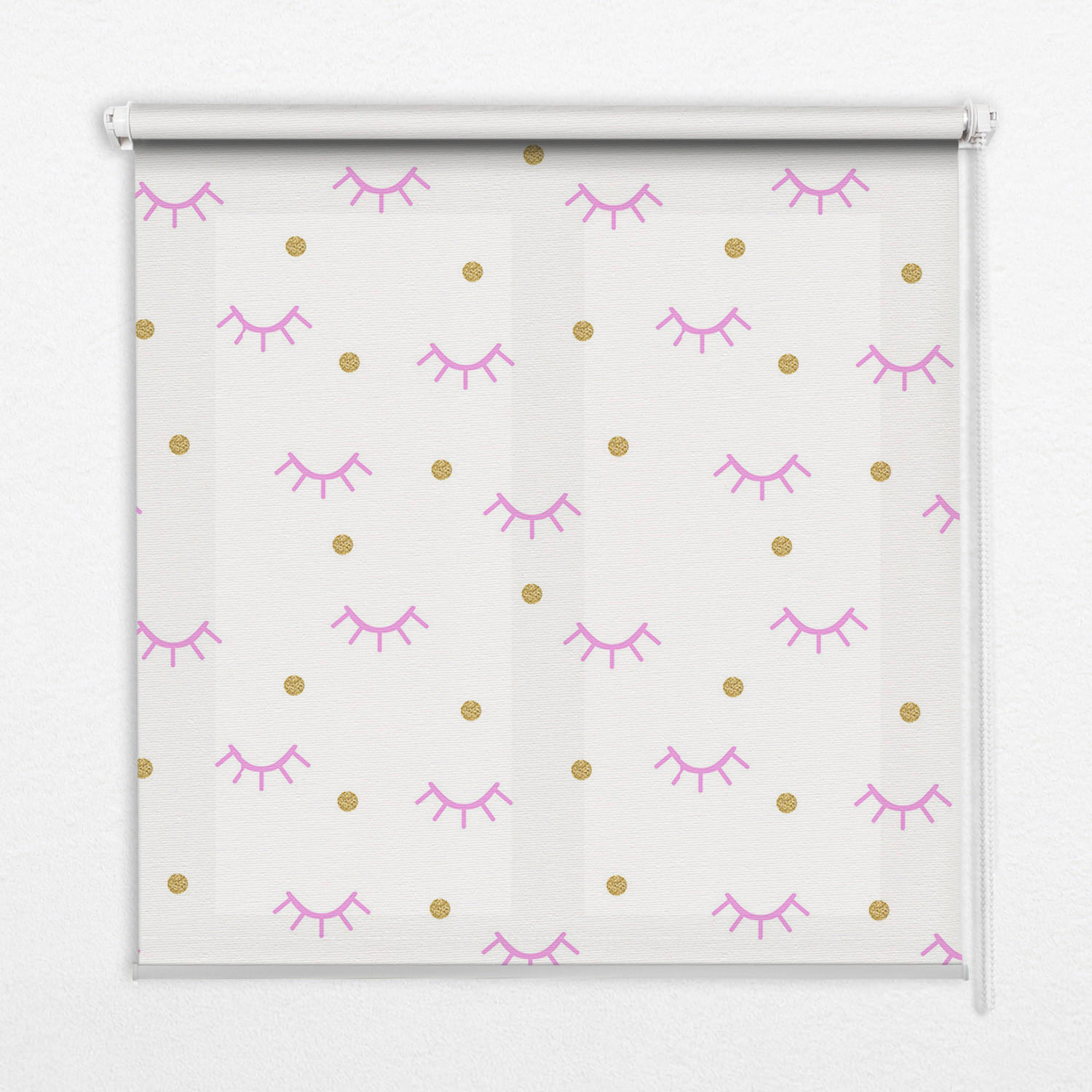TULUP VNITŘNÍ roleta - okenní roleta - roleta - 120x140 cm - Nakreslené obočí a tečky