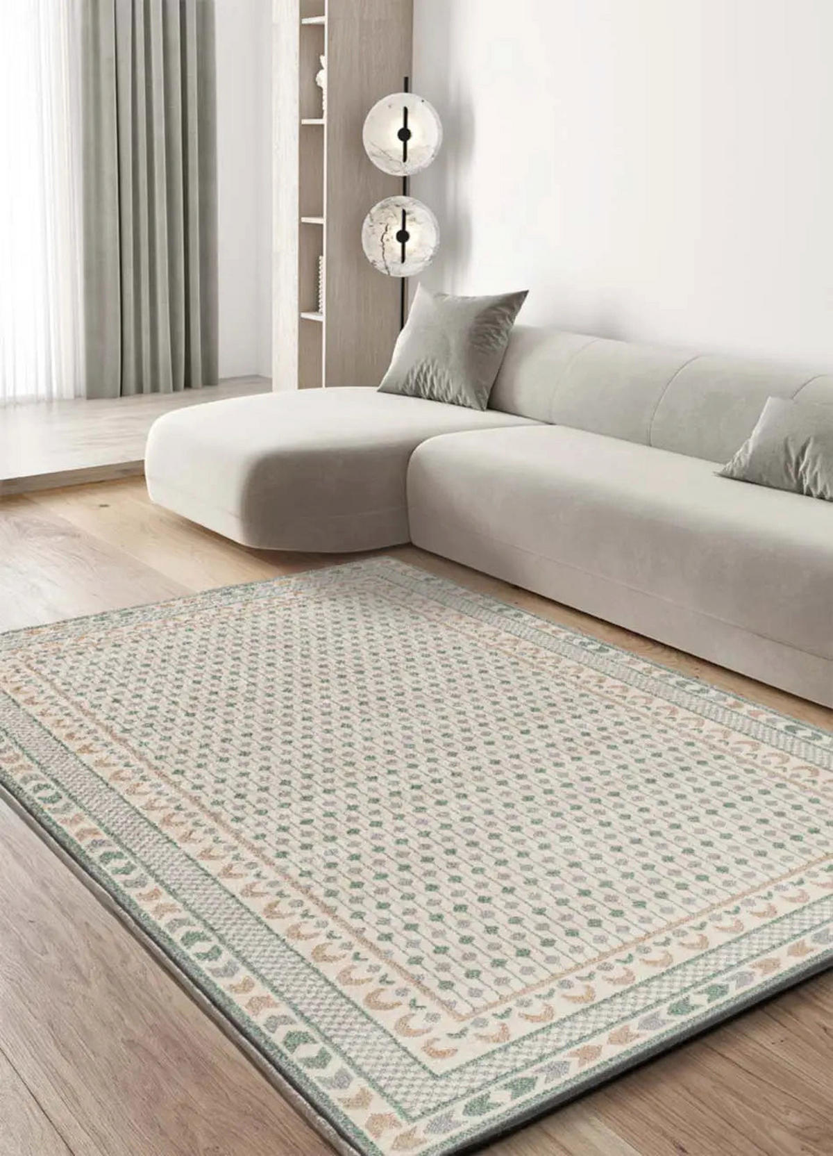 KURZFLORTEPPICH Grün / Beige Astra 200/290 cm - Beige/Grün, Naturmaterialien/Textil (200/290cm) - Atticgo