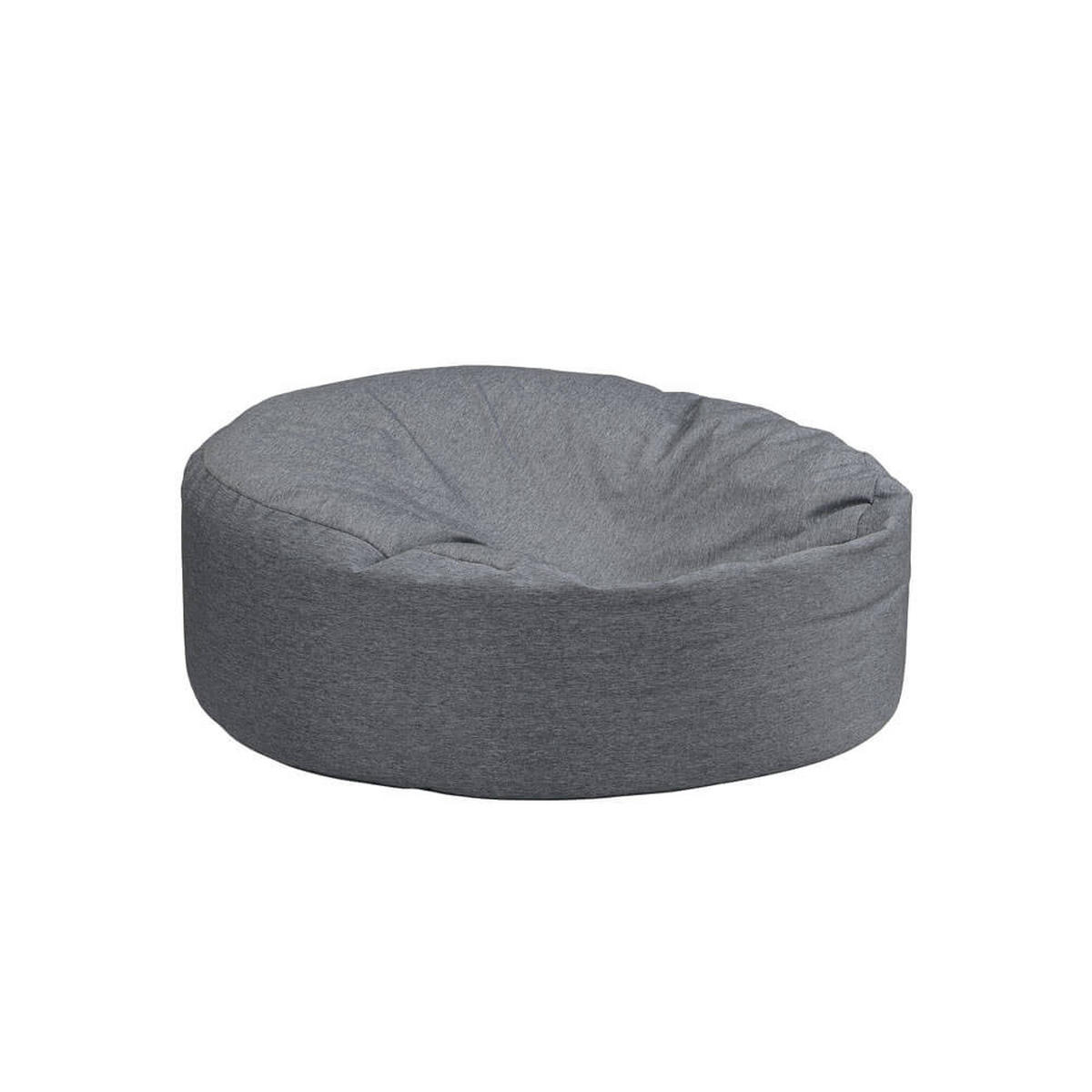 SITZSACK CLOUD - Anthrazit, Mit Hocker - Anthrazit, Kunststoff (140/40/140cm) - Home Deluxe