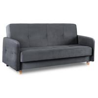 SCHLAFSOFA CUBA ausziehbar Zweisitzer Grau - Grau, Holz/Textil (199/96/85cm) - makarowski meble