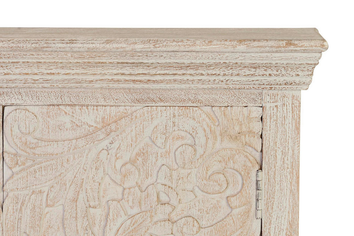 KOMMODE aus Mangoholz - Perlmutt, Holz (90/90/40cm) - Giner y Colomer