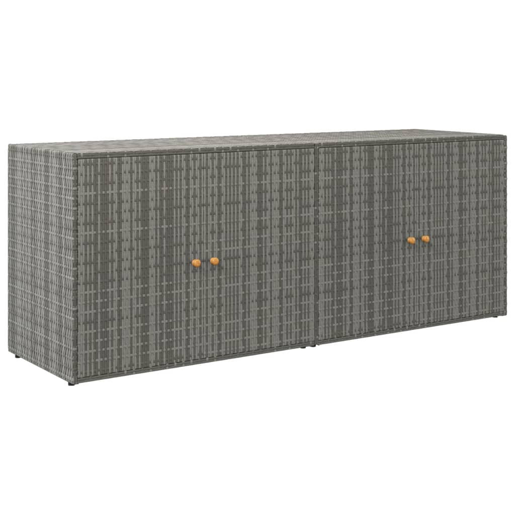 vidaXL Gartenschrank Grau 55.5x80x198 cm