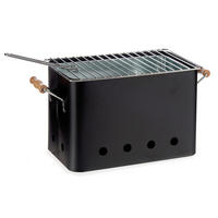 GRILL Tragbar Eisen/Zink - Schwarz, Metall (32/20.7/20.5cm)
