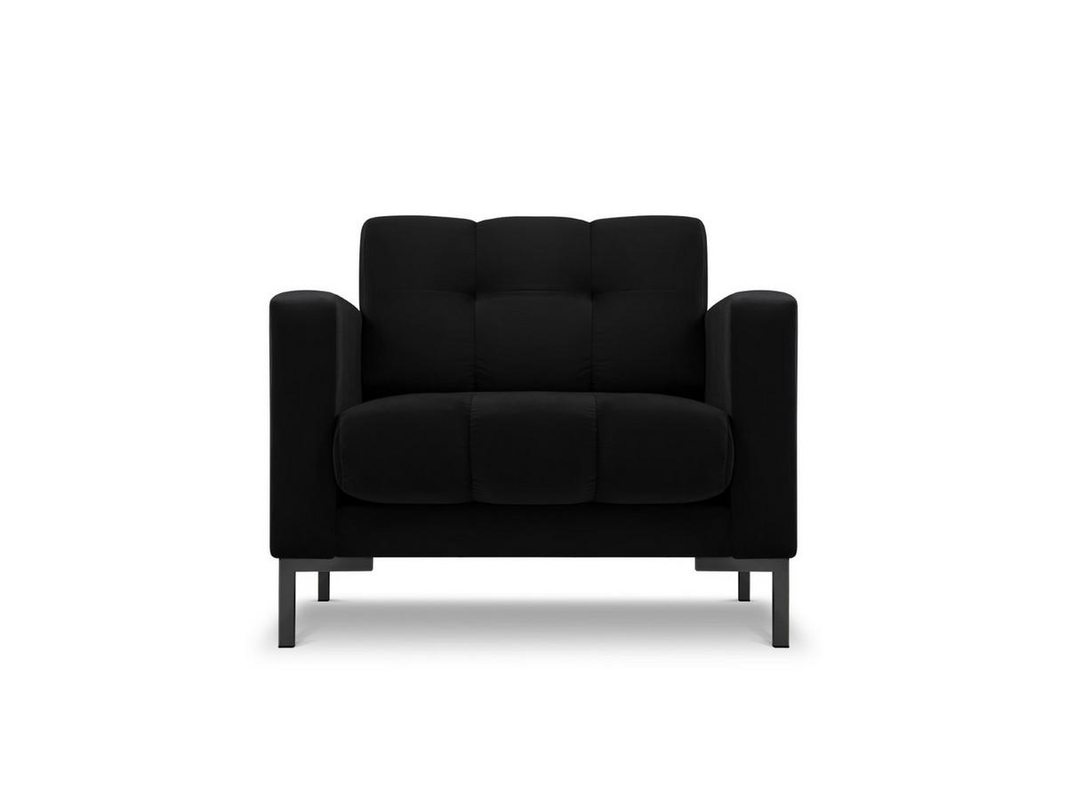 SESSEL Mamaia aus Samt schwarz - Schwarz, Textil (92/75/87cm) - Micadoni