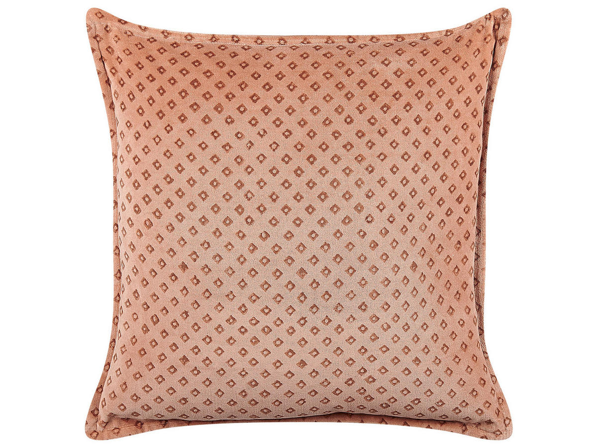 DEKOKISSEN 2er-Set Rosa 45/45 cm Rhodocoma - Pink, Textil (45/45cm) - Beliani