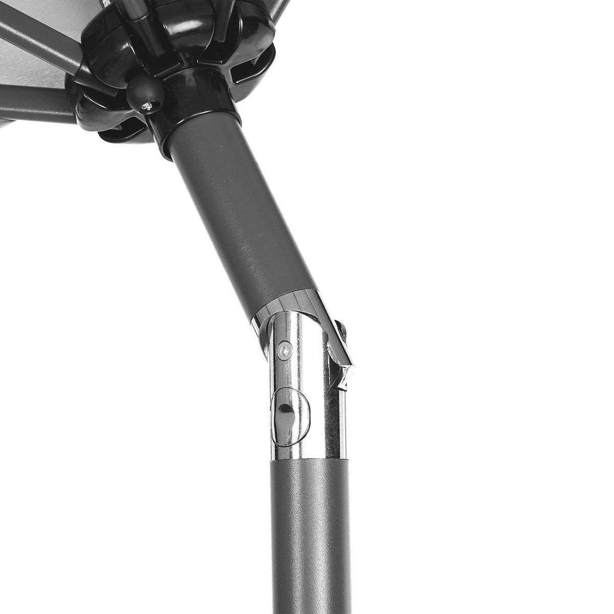 SONNENSCHIRM Siesta - Grau, Metall (180/180cm) - Butlers