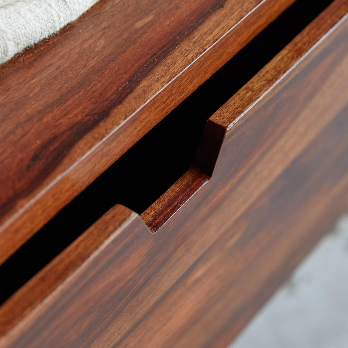 WASCHTISCHUNTERSCHRANK Kwarto Braun aus Palisander - Braun, Holz (110/75/45cm) - Tikamoon