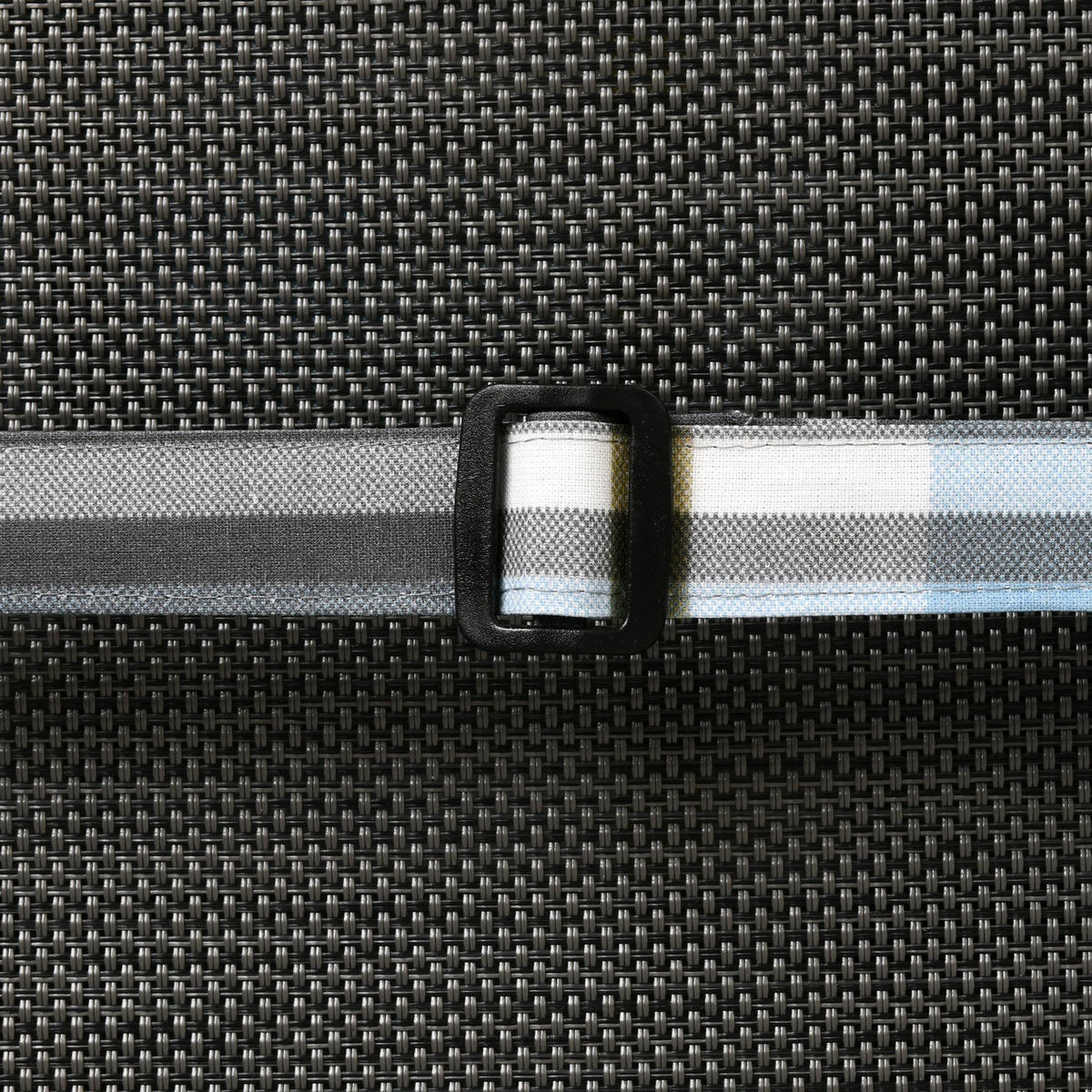 HOCHLEHNERAUFLAGE Sunny BK 120/50/6cm Blau-Kariert - Blau, Textil (50/6/120cm) - Beautissu 