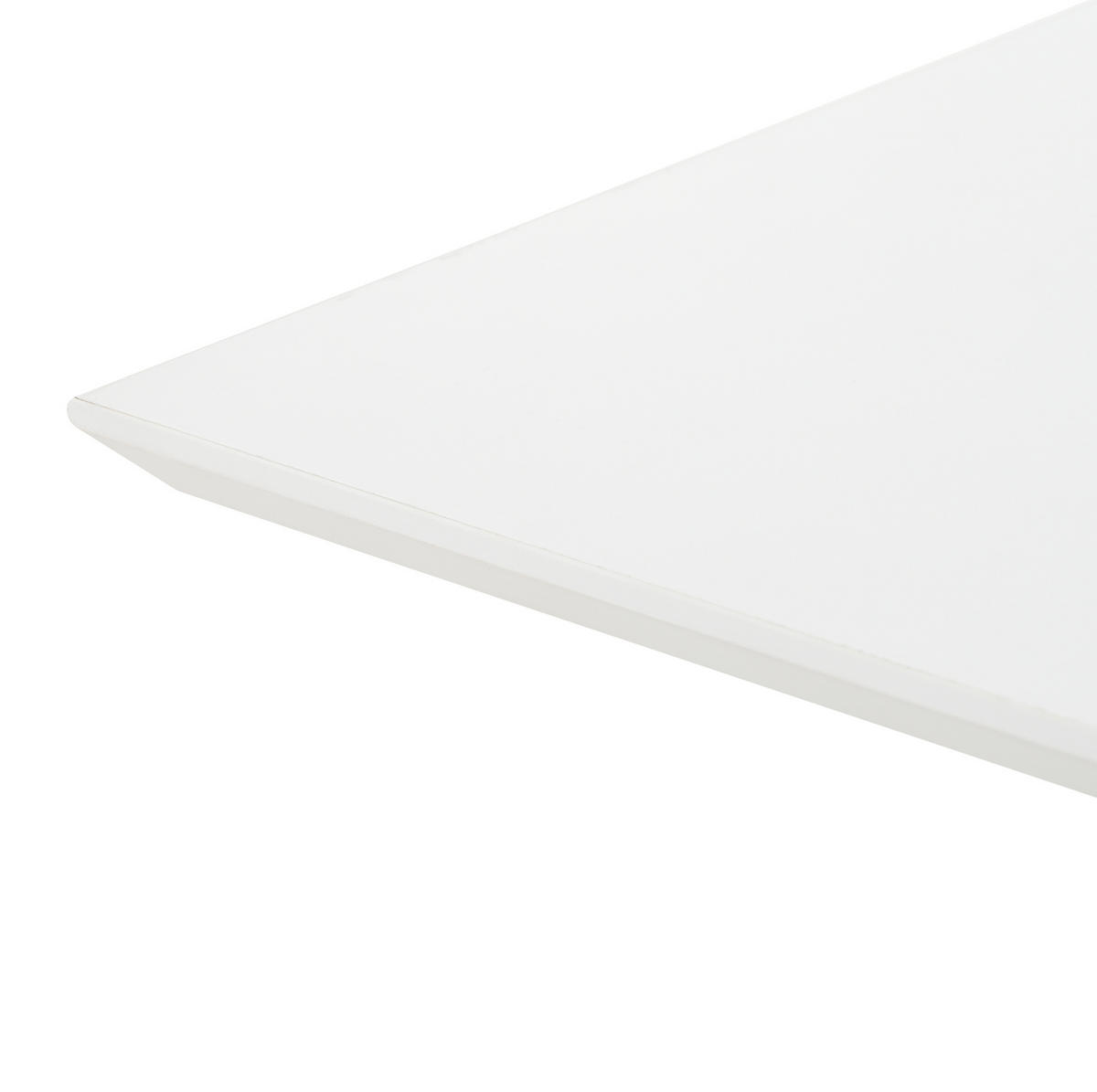 COUCHTISCH aus Spanplatte 100x50x46 cm Weiß mit LED-Beleuchtung und Hochglanzplatte - Weiß, Holzwerkstoff (100/50/46cm) - IVMEU