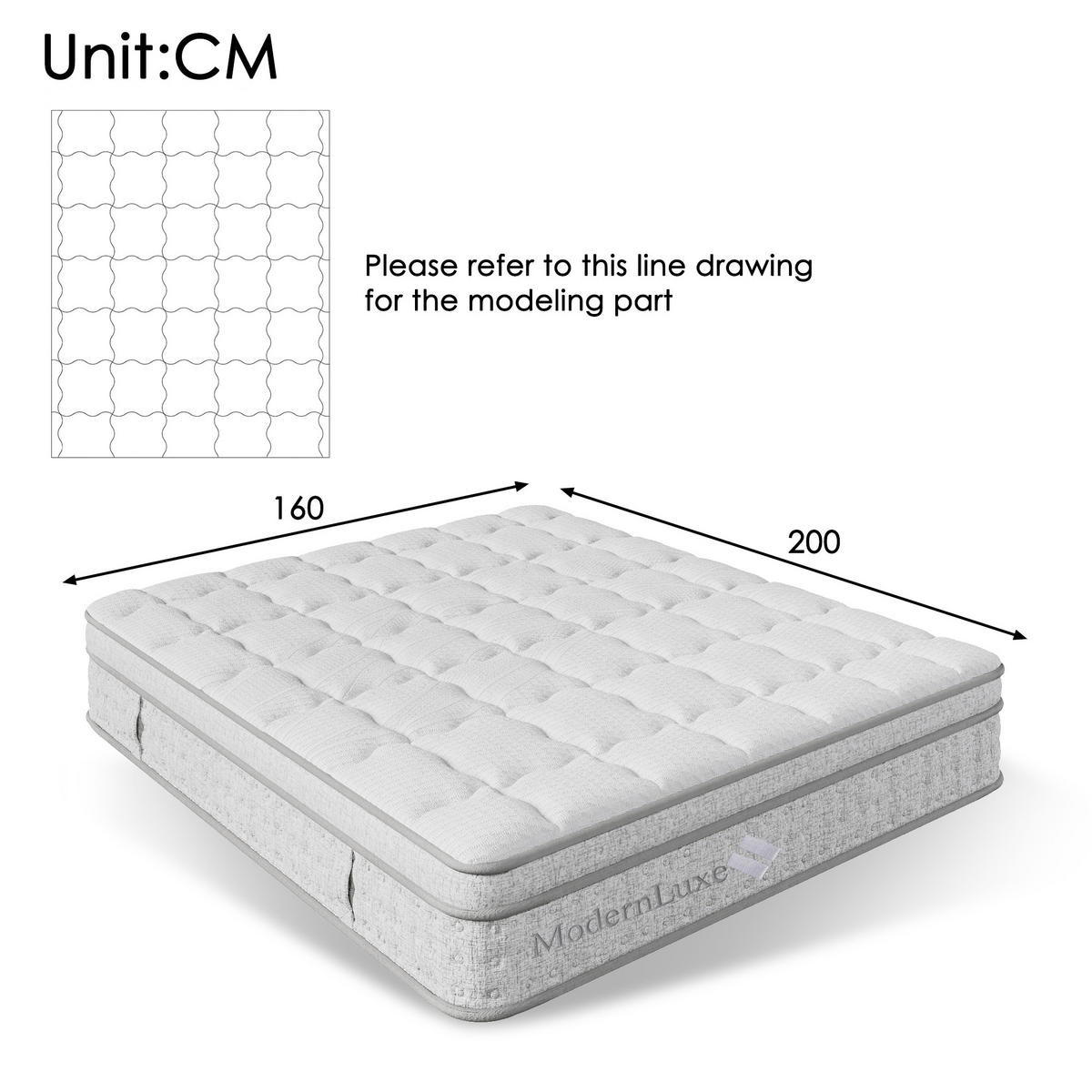 STAURAUMBETT 160/200 cm DE-32539 mit Leselicht und Matratze Grau - Grau, Metall (160/200cm) - ComfortXL