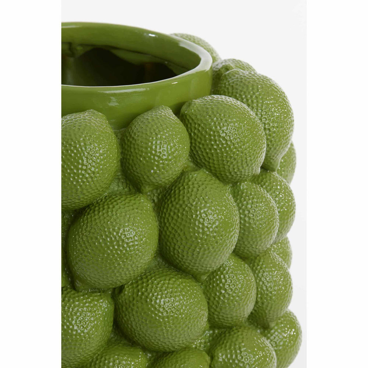 VASE Lemon Grün 24.5/24.5/18 cm - Grün, Kunststoff (18cm) - Light & Living