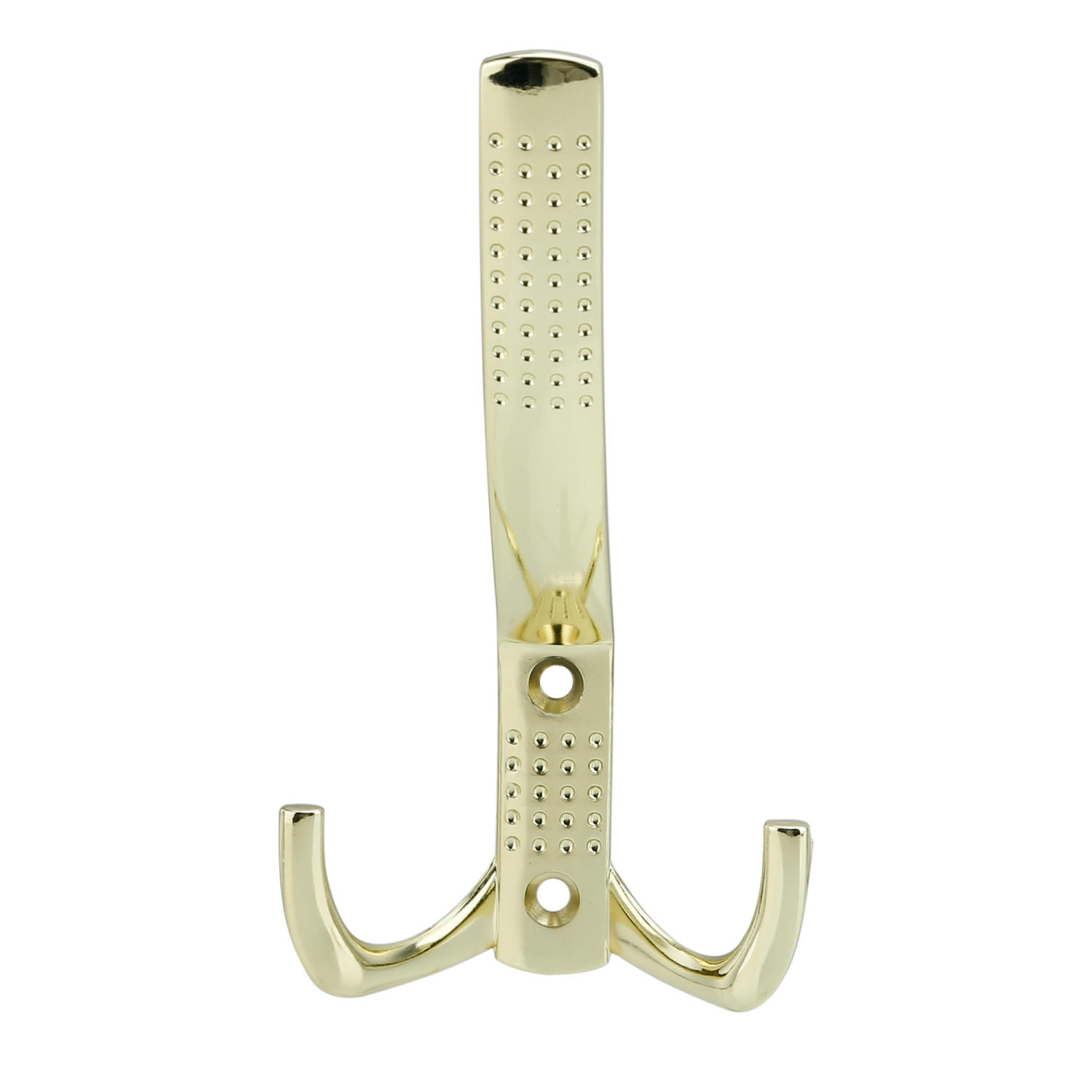 DOPPEL GARDEROBENHAKEN 7.58 / 1.69 / 14.28 cm - Goldfarben, Metall (1.69/14/7.58cm) - Intirilife