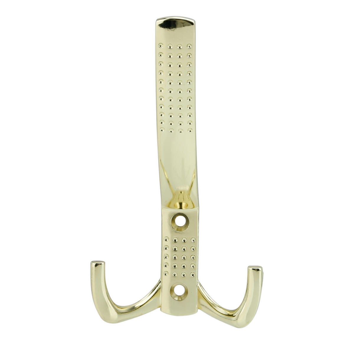 DOPPEL GARDEROBENHAKEN 7.58 / 1.69 / 14.28 cm - Goldfarben, Metall (1.69/14/7.58cm) - Intirilife