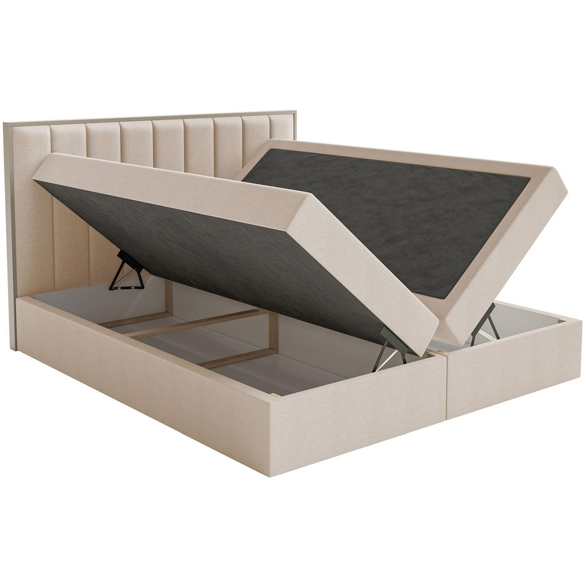 BOXBETT Togents Beige Chenille hydrophob 140x200 cm - Beige, Textil (140/200cm) - Selsey