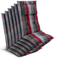 HOCHLEHNER Highlux HL 120x52x7cm Grau-Rot-Hellblau-Kariert (6tlg) - Hellblau, Textil (52/120cm) - Beautissu 