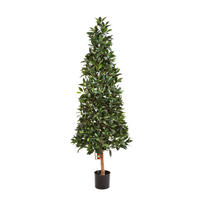 KUNSTBAUM Künstliche Lorbeer - Teresa 110 cm - Grün, Kunststoff (110cm) - aplanta