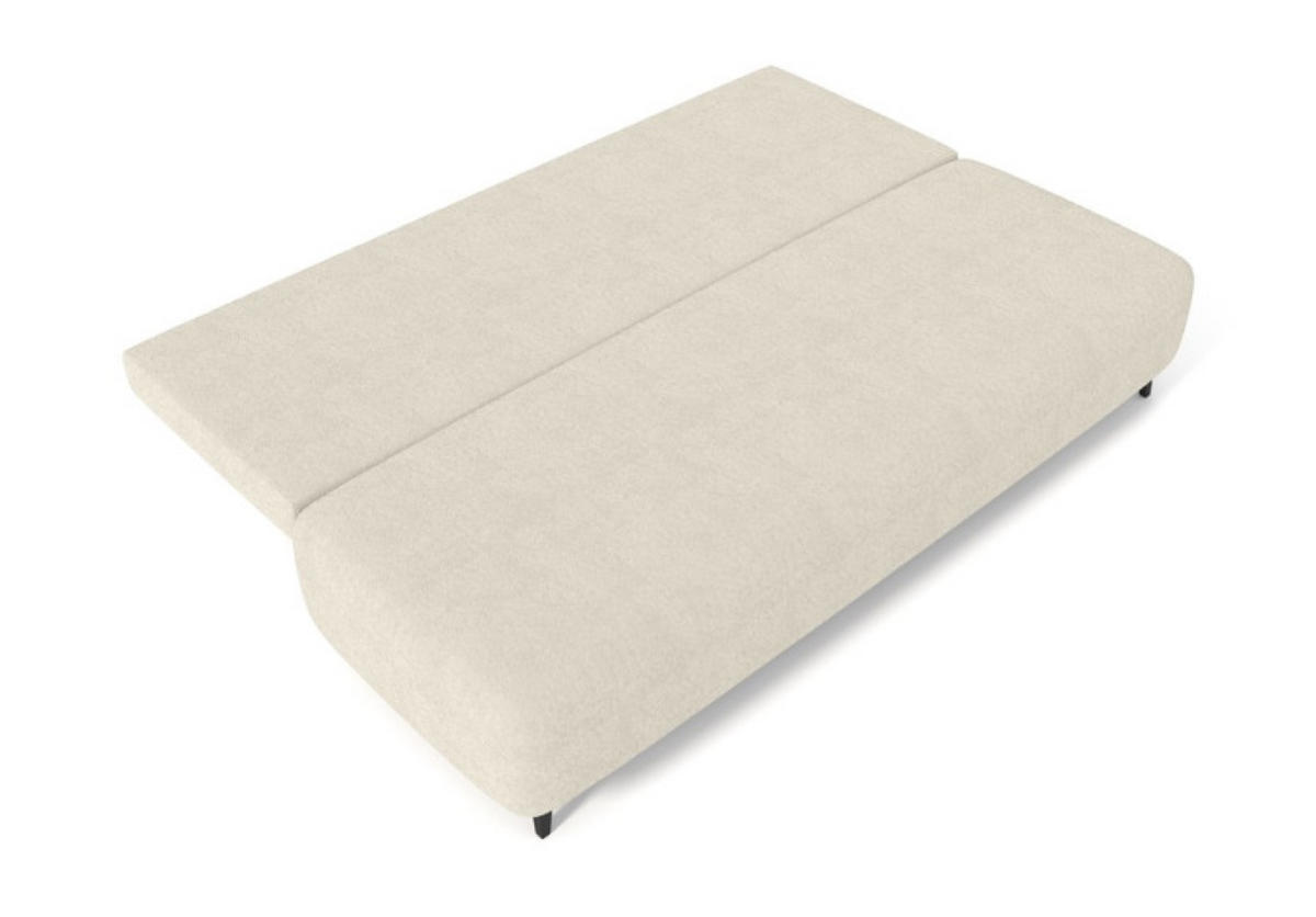 SITZSOFA Ecru MIO Mit Schlaffunktion Boucle - Ecru, Textil (198/90/86cm) - Sepro Meble