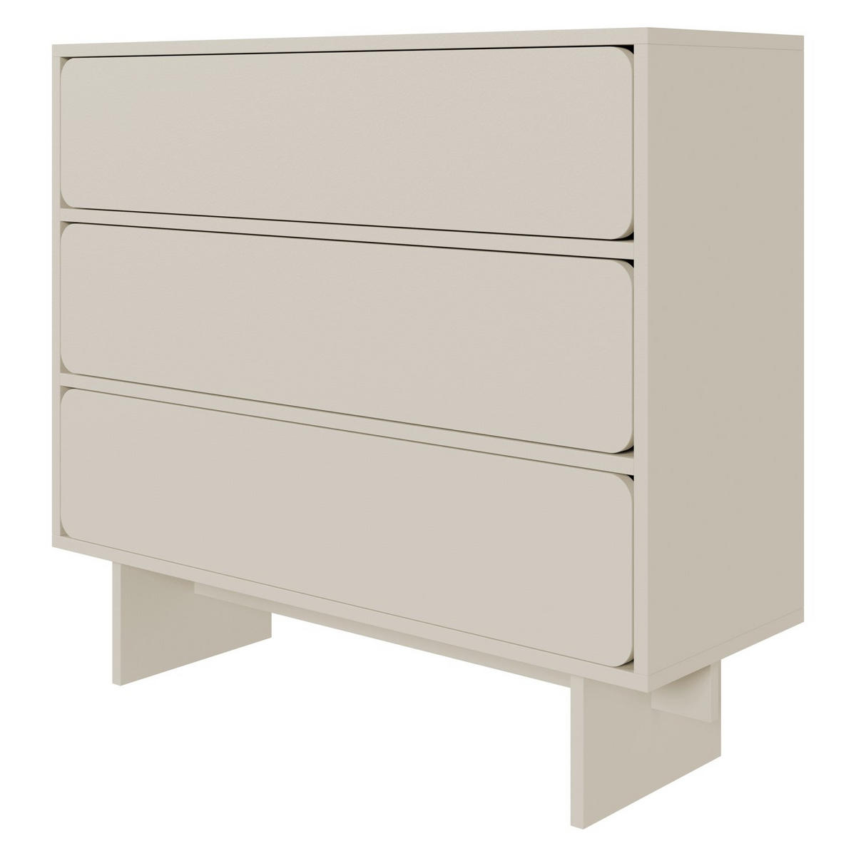 KOMMODE Wuwu Greige 101 cm - Taupe, Holzwerkstoff (100.8/87.9/35cm) - Selsey
